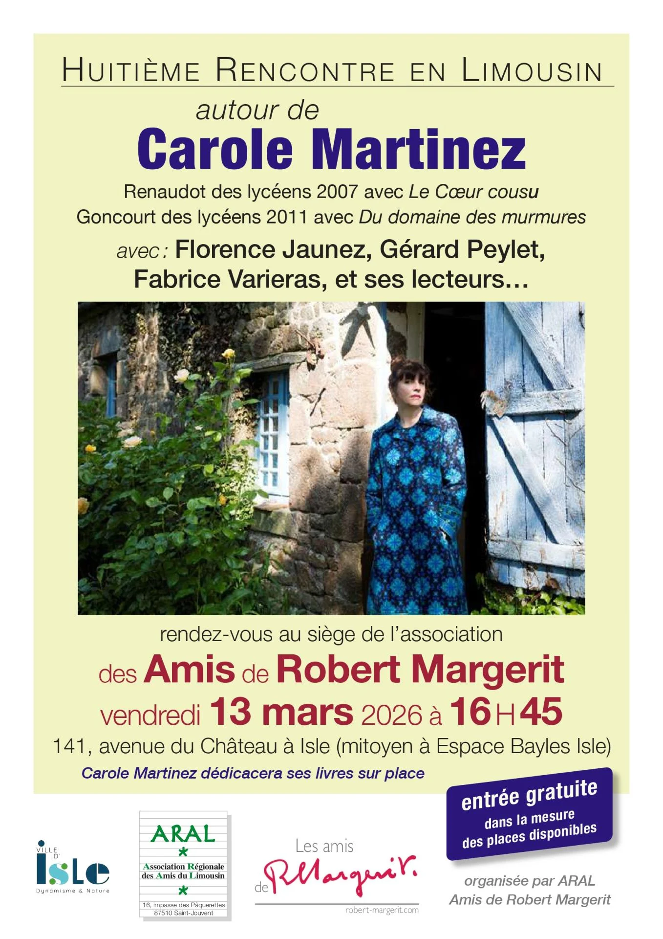 Affiche carole martinez en pjg