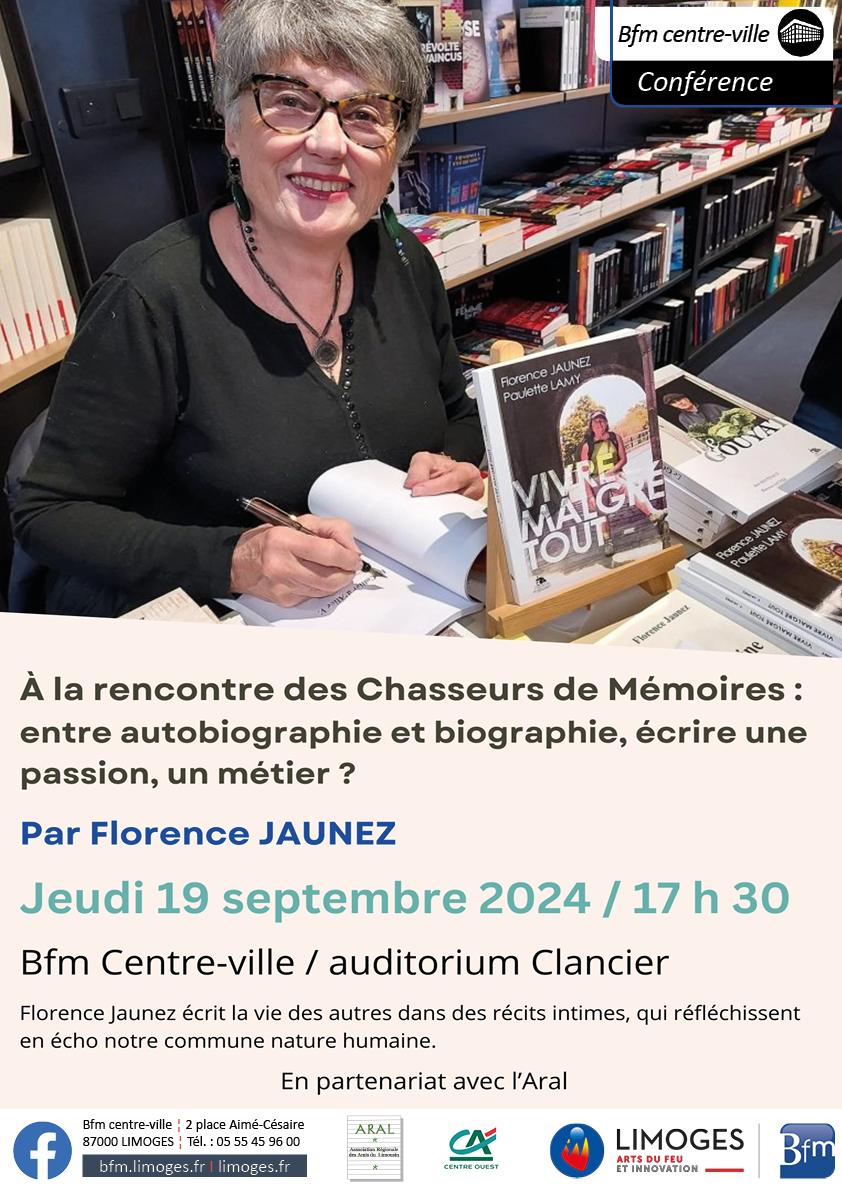 Centre ville conference chasseurs de memoires 19 09 2024