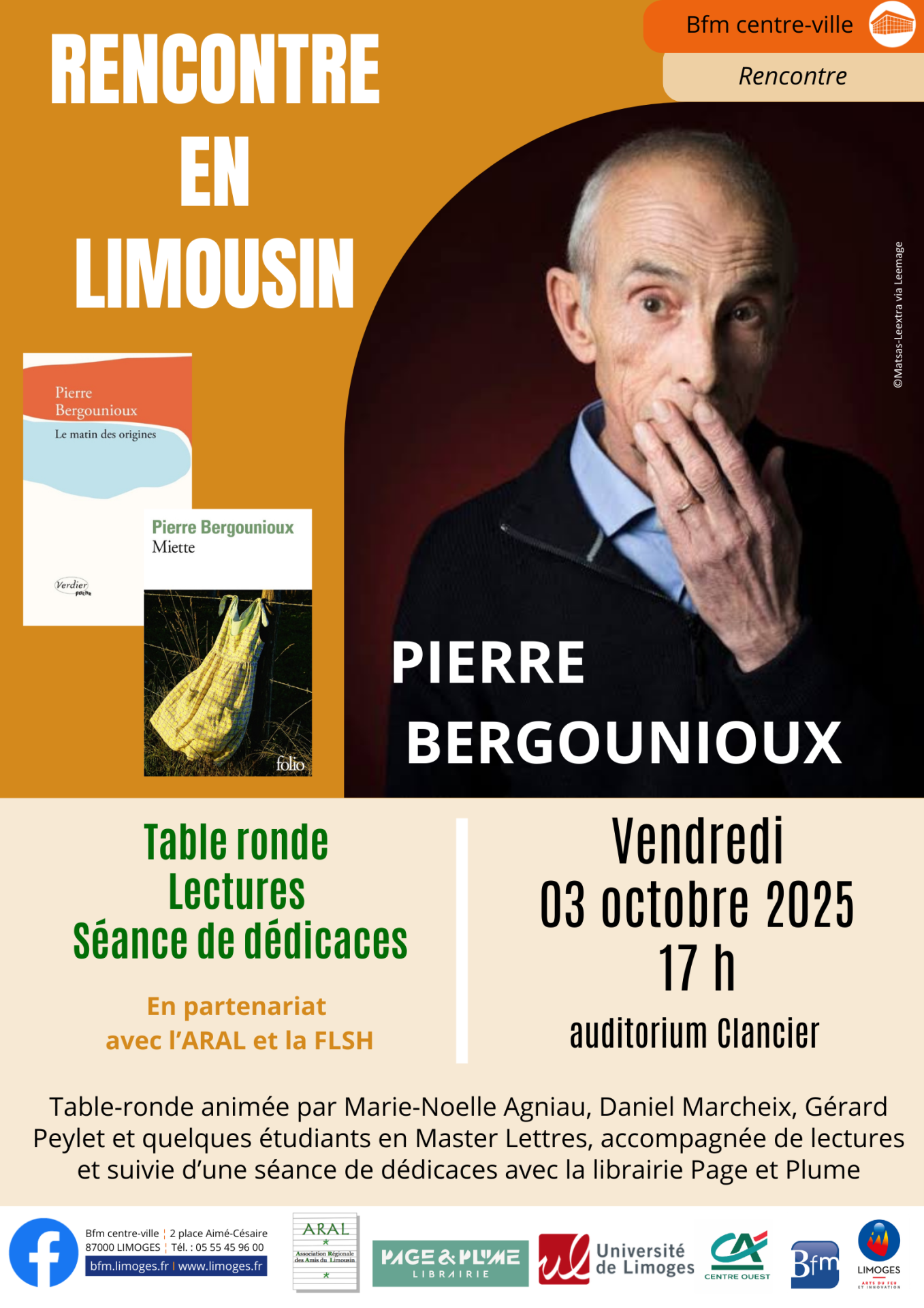 Centre ville rencontre pierre bergounioux 30 10 25 1 1